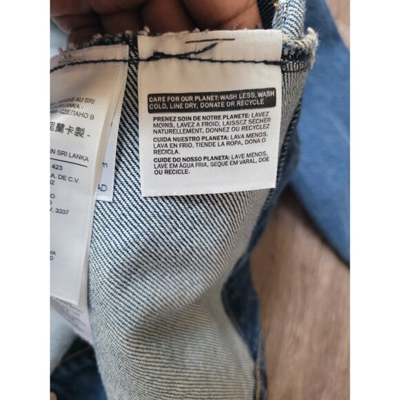 Levi's Denim Trucker Jacket Long Sleeve Y2K Women's Small - Picture 10 of 12